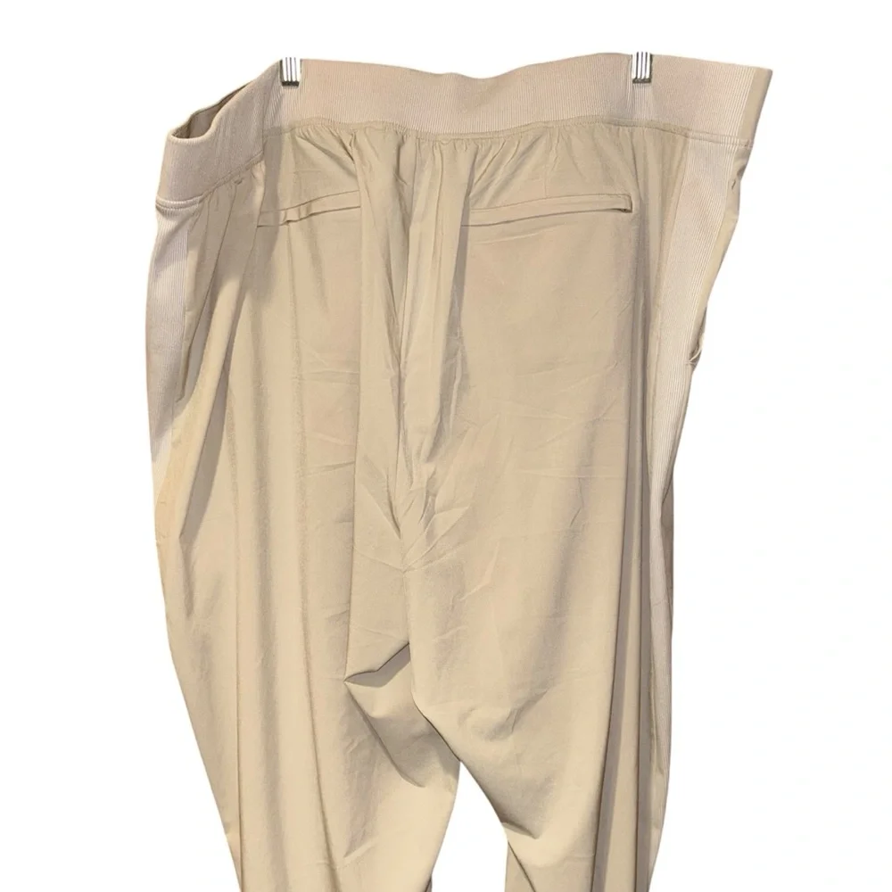 Athleta Womens Plus Brooklyn Ankle Pants Tan Size 26‎ Stretch Lightweight Travel